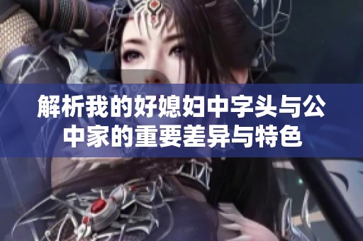 解析我的好媳妇中字头与公中家的重要差异与特色