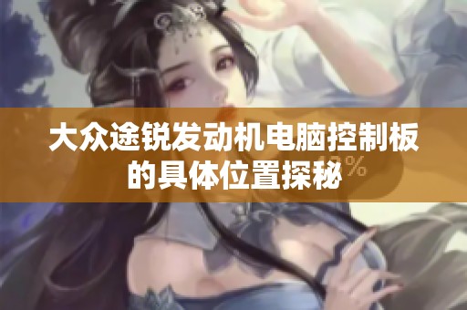 大众途锐发动机电脑控制板的具体位置探秘