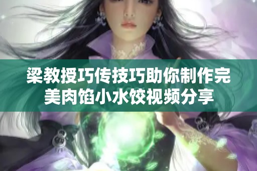 梁教授巧传技巧助你制作完美肉馅小水饺视频分享