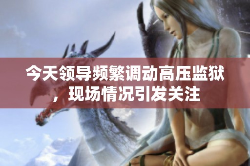 今天领导频繁调动高压监狱，现场情况引发关注