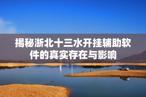 揭秘浙北十三水开挂辅助软件的真实存在与影响