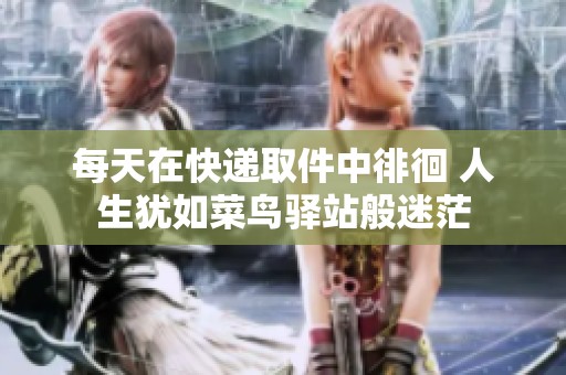 每天在快递取件中徘徊 人生犹如菜鸟驿站般迷茫