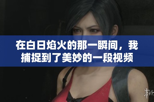 在白日焰火的那一瞬间，我捕捉到了美妙的一段视频