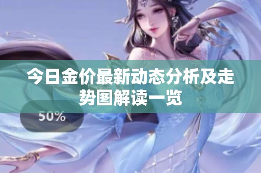 今日金价最新动态分析及走势图解读一览