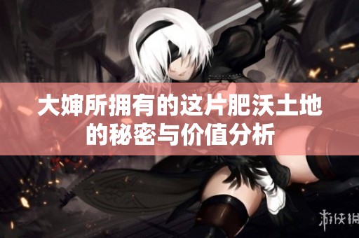 大婶所拥有的这片肥沃土地的秘密与价值分析