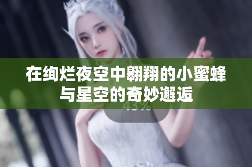 在绚烂夜空中翱翔的小蜜蜂与星空的奇妙邂逅