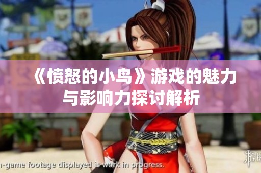 《愤怒的小鸟》游戏的魅力与影响力探讨解析