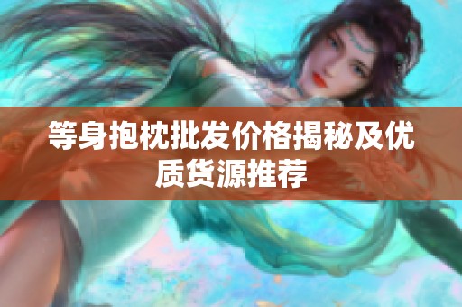 等身抱枕批发价格揭秘及优质货源推荐