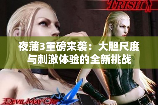 夜蒲3重磅来袭：大胆尺度与刺激体验的全新挑战