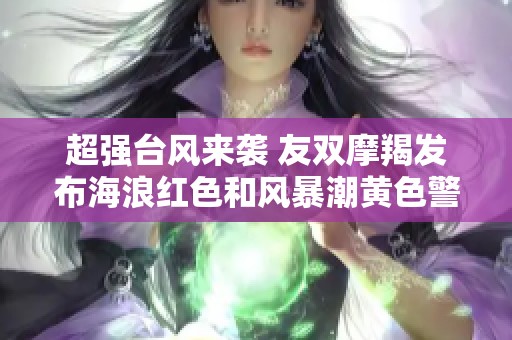 超强台风来袭 友双摩羯发布海浪红色和风暴潮黄色警报