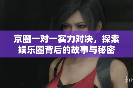 京圈一对一实力对决，探索娱乐圈背后的故事与秘密