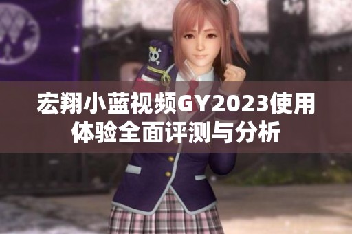 宏翔小蓝视频GY2023使用体验全面评测与分析