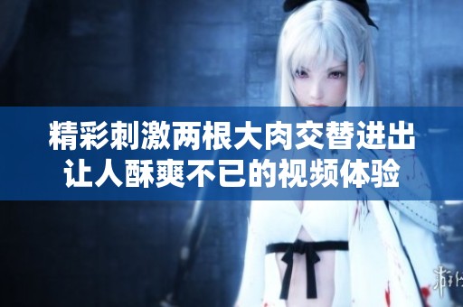 精彩刺激两根大肉交替进出让人酥爽不已的视频体验