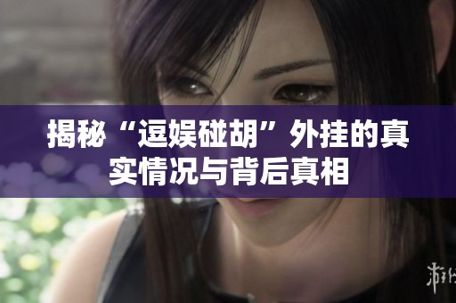 揭秘“逗娱碰胡”外挂的真实情况与背后真相