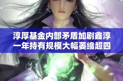 淳厚基金内部矛盾加剧鑫淳一年持有规模大幅萎缩超四亿