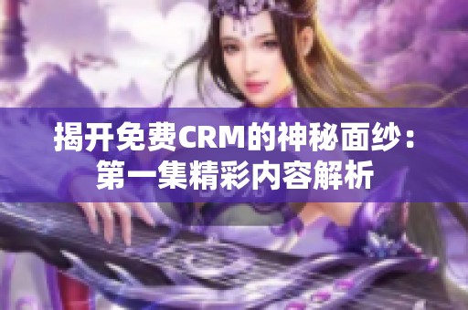 揭开免费CRM的神秘面纱：第一集精彩内容解析