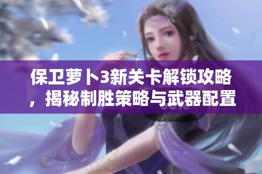 保卫萝卜3新关卡解锁攻略，揭秘制胜策略与武器配置技巧