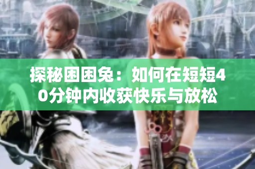 探秘困困兔：如何在短短40分钟内收获快乐与放松