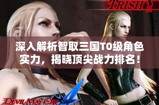 深入解析智取三国T0级角色实力，揭晓顶尖战力排名！