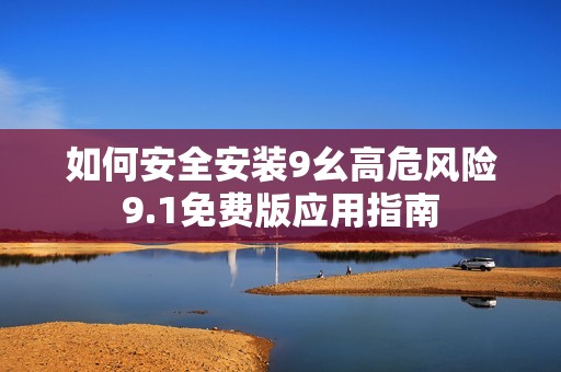 如何安全安装9幺高危风险9.1免费版应用指南