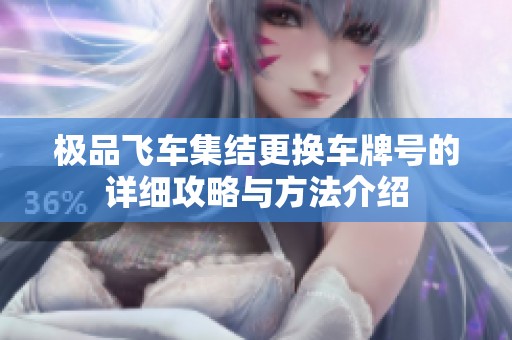 极品飞车集结更换车牌号的详细攻略与方法介绍