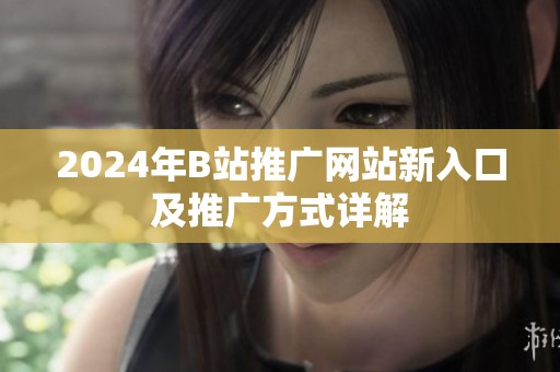 2024年B站推广网站新入口及推广方式详解