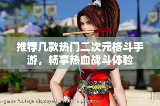 推荐几款热门二次元格斗手游，畅享热血战斗体验