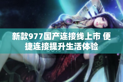 新款977国产连接线上市 便捷连接提升生活体验