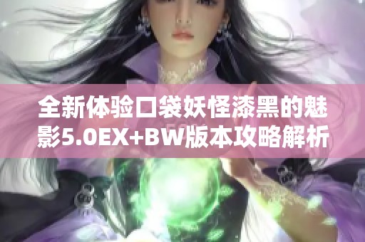 全新体验口袋妖怪漆黑的魅影5.0EX+BW版本攻略解析