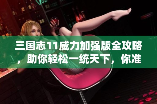 三国志11威力加强版全攻略，助你轻松一统天下，你准备好了吗？