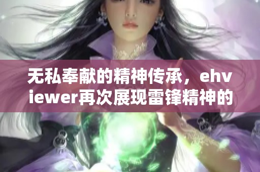 无私奉献的精神传承，ehviewer再次展现雷锋精神的魅力