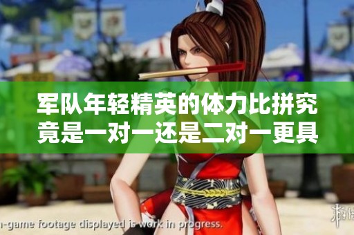军队年轻精英的体力比拼究竟是一对一还是二对一更具挑战性