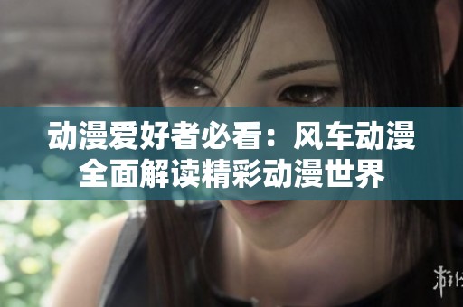 动漫爱好者必看：风车动漫全面解读精彩动漫世界