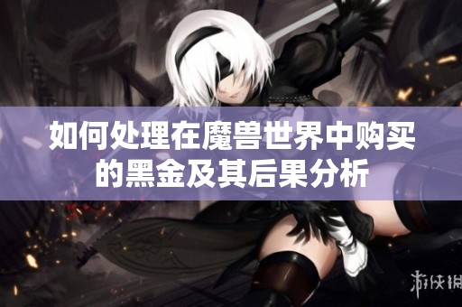 如何处理在魔兽世界中购买的黑金及其后果分析