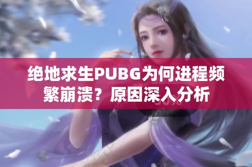 绝地求生PUBG为何进程频繁崩溃？原因深入分析