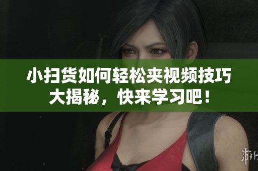 小扫货如何轻松夹视频技巧大揭秘，快来学习吧！