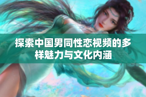 探索中国男同性恋视频的多样魅力与文化内涵