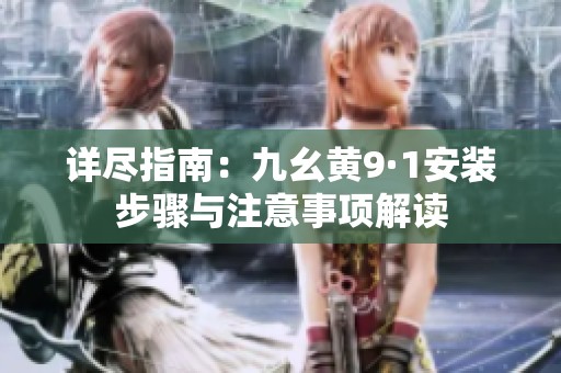 详尽指南：九幺黄9·1安装步骤与注意事项解读