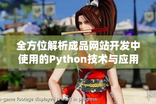 全方位解析成品网站开发中使用的Python技术与应用