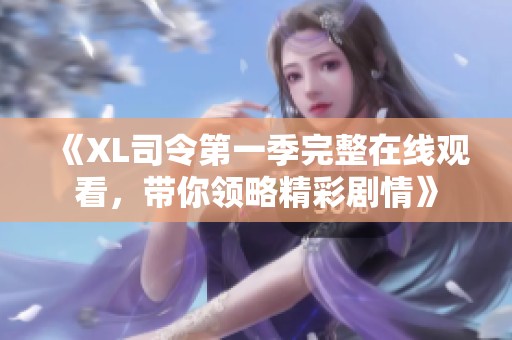《XL司令第一季完整在线观看，带你领略精彩剧情》