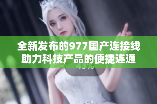 全新发布的977国产连接线助力科技产品的便捷连通