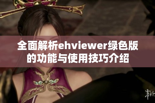 全面解析ehviewer绿色版的功能与使用技巧介绍