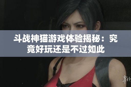 斗战神猫游戏体验揭秘：究竟好玩还是不过如此