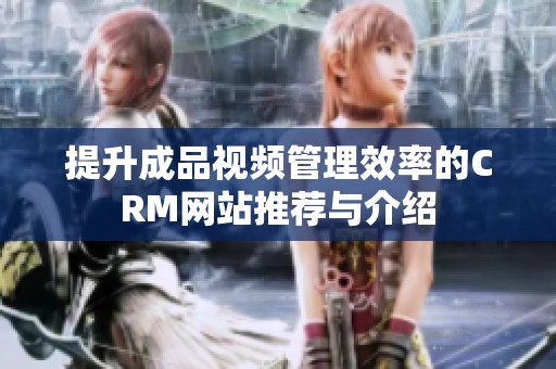 提升成品视频管理效率的CRM网站推荐与介绍