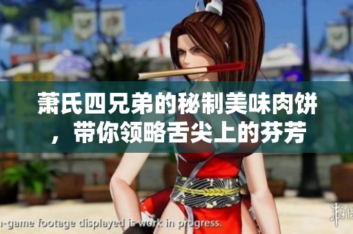 萧氏四兄弟的秘制美味肉饼，带你领略舌尖上的芬芳