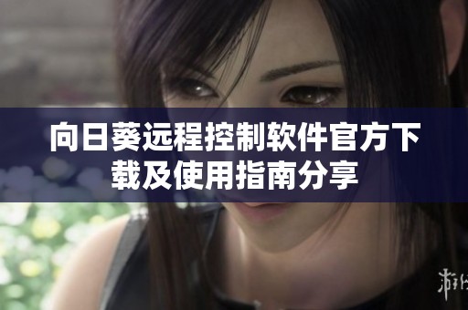 向日葵远程控制软件官方下载及使用指南分享