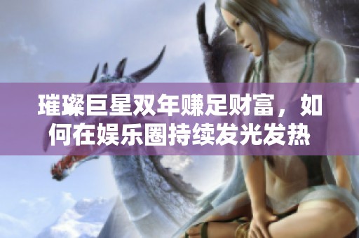 璀璨巨星双年赚足财富，如何在娱乐圈持续发光发热
