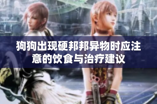 狗狗出现硬邦邦异物时应注意的饮食与治疗建议