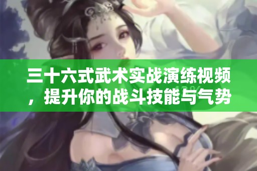 三十六式武术实战演练视频，提升你的战斗技能与气势
