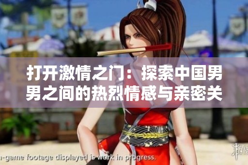 打开激情之门：探索中国男男之间的热烈情感与亲密关系